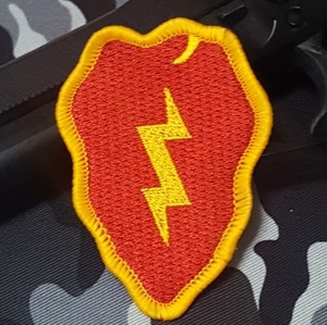 【ミリタリー】U.S Army 第25歩兵師団 シンボル 肩章【ワッペン】PM7085