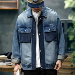 グラデーション フラップポケット デニムジャケット 2カラー 10020