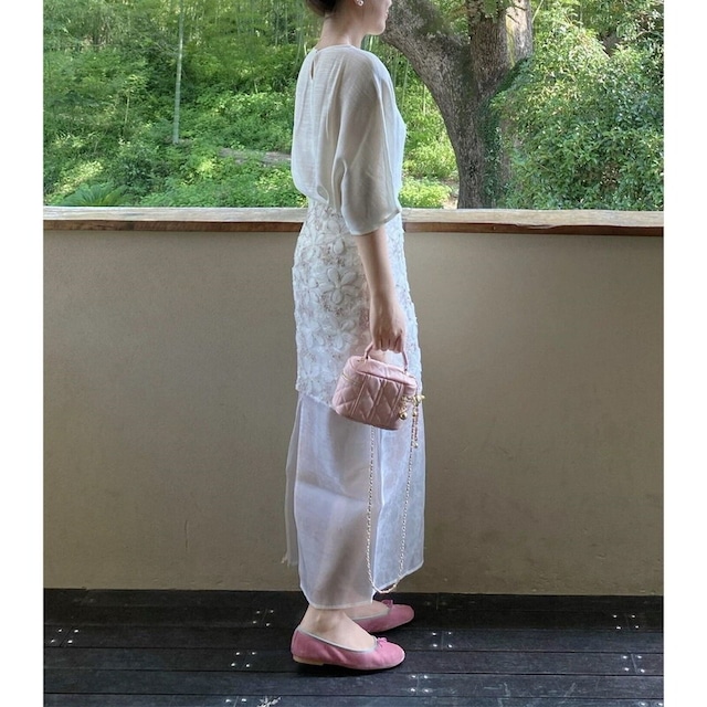 embroidered skirt and tops set 10950