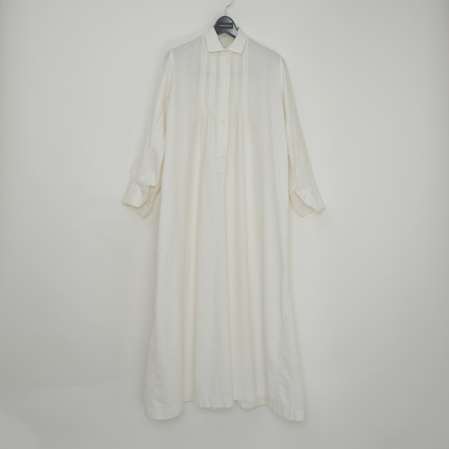 【MADE IN FRANCE】【DEADSTOCK】PAYSAN リネンロングスリーブシャツスモック "BLOUSE PAYSANNE D'ANTAN"