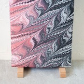 「紅と墨」〜ピーコック崩し柄〜浴衣・夏着物・単衣