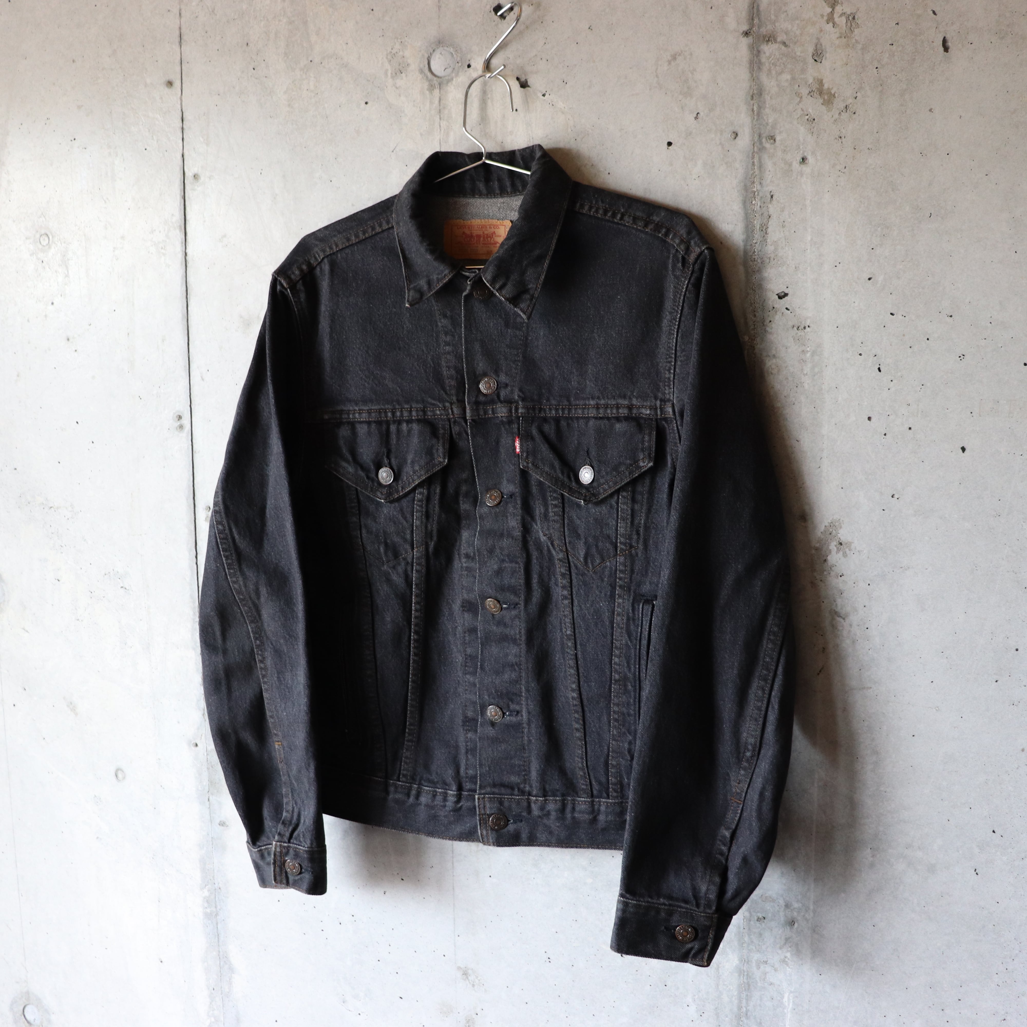 80s 70505 0259 Levi's ブラックデニムジャケット 先染め | LO vintage