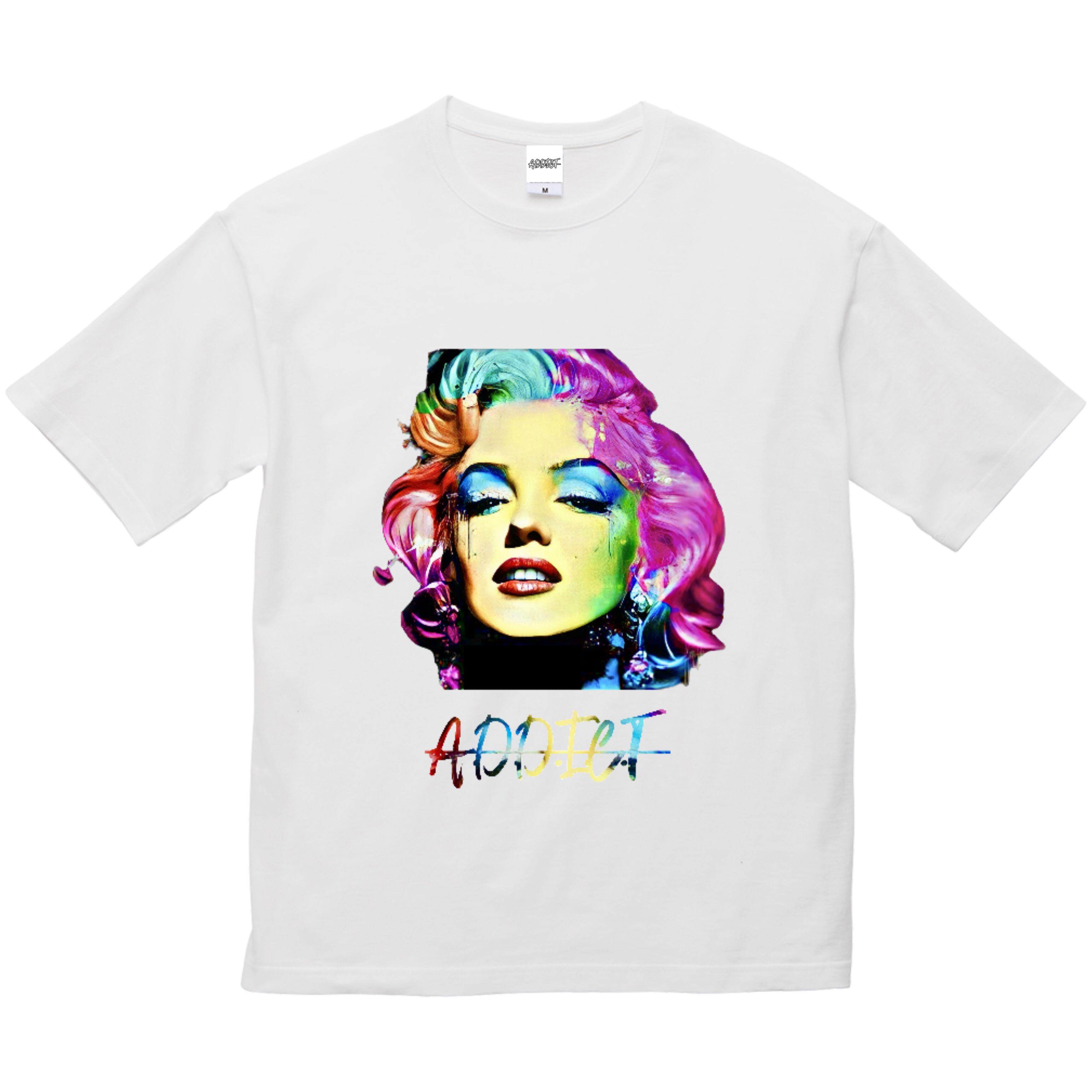 Marilyn Monroe Graphic Tee Multi White | A.D.D.I.C.T -Sneakers-