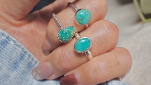Emerald Valley turquoise silver つぶつぶring 《silver925》【受注製作】