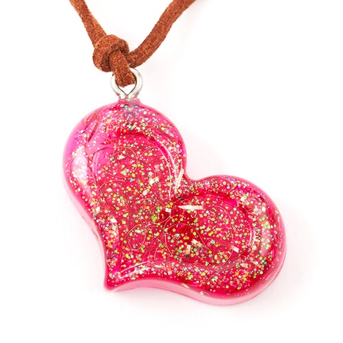 オルゴナイト♡ピンクのハートペンダント