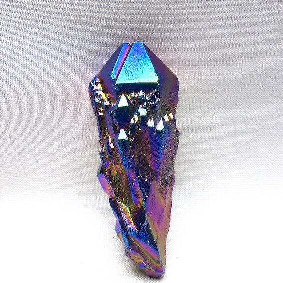 オーラクリスタル 原石 レインボーブルー エレスチャル オーラ水晶 一点物 171-8839