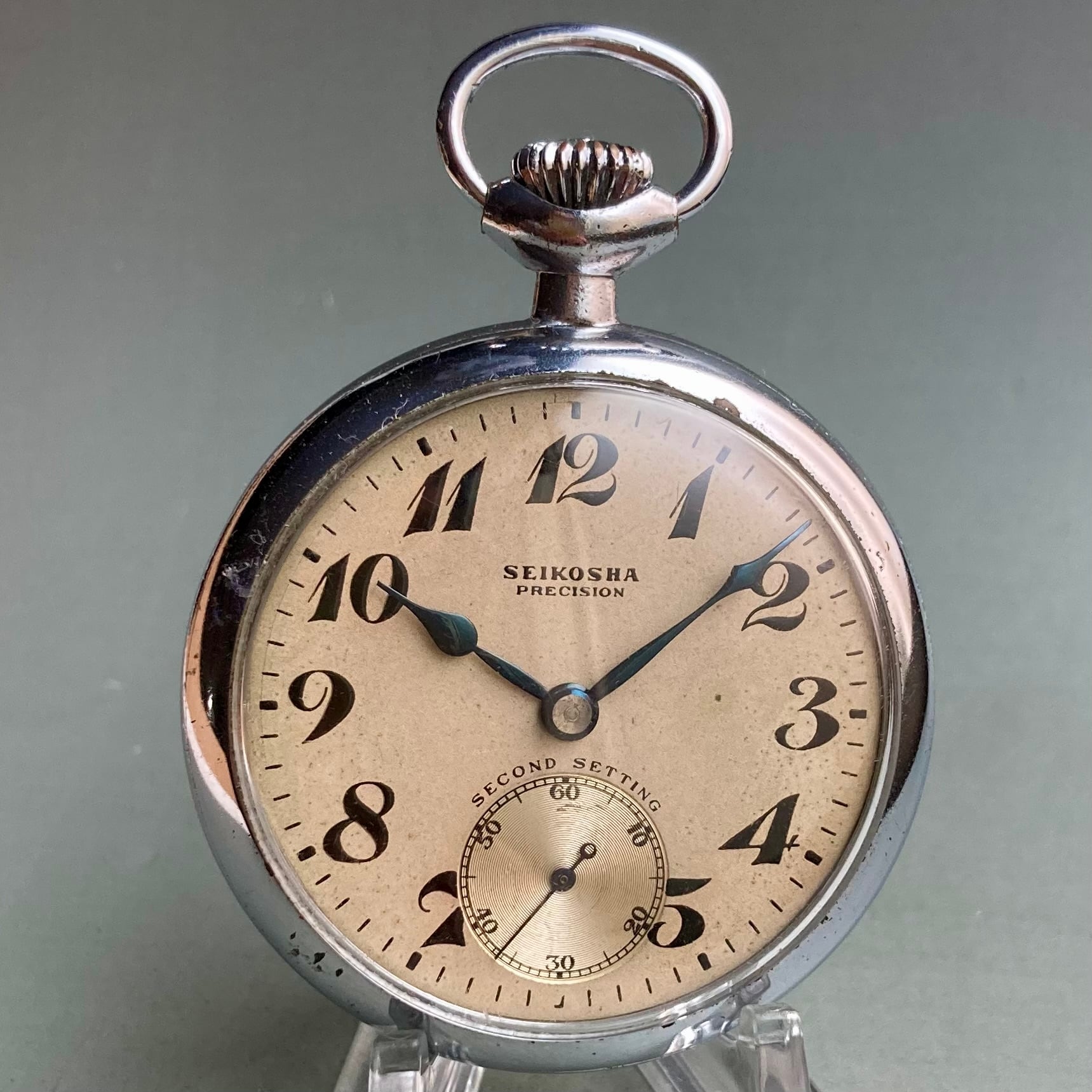 動作品】セイコー SEIKO 懐中時計 1977年 昭和52年 鉄道 手