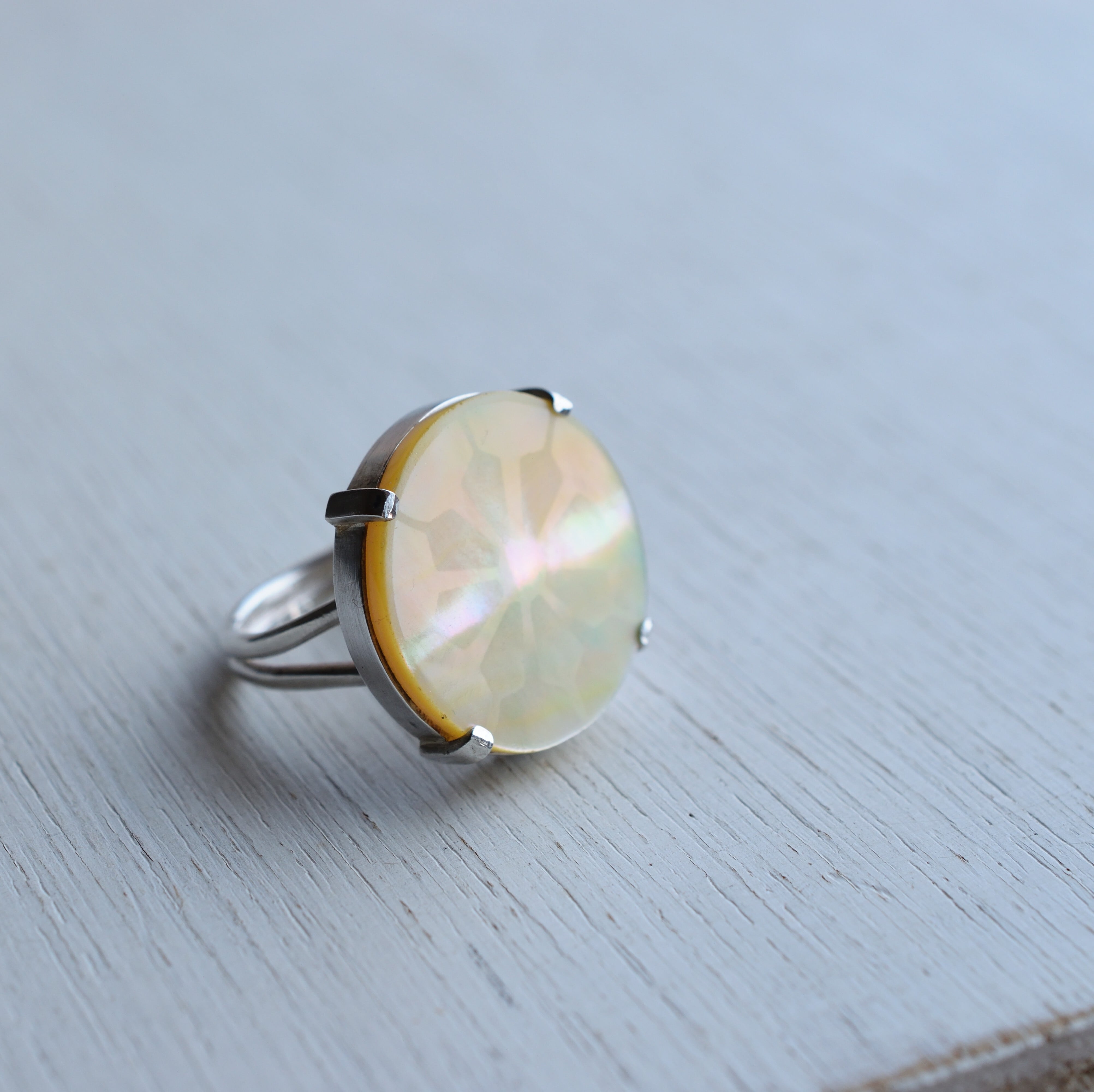 車文様シルバーリング siro-large