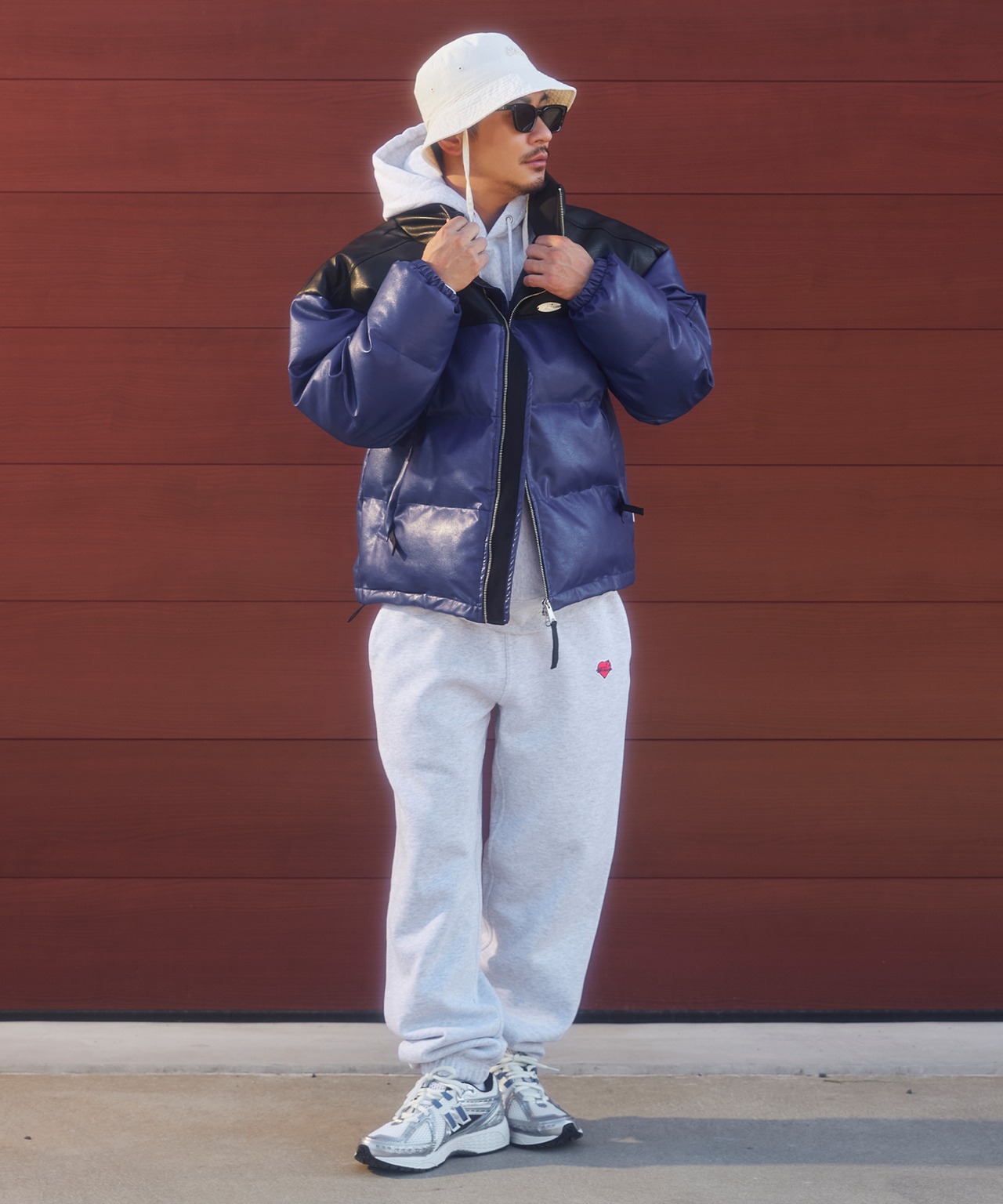 【#Re:room】FAKE LEATHER PUFF JACKET［REJ130］