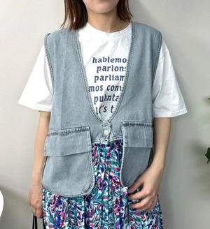 ナンバーミーTOKYO "DENIM SHORT VEST"