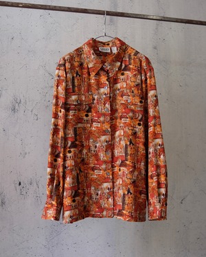 "CHICO'S DESIGN" L/S silk shirt