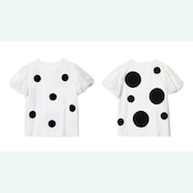 【2color】水玉パレード、ドットTシャツ《i0648》