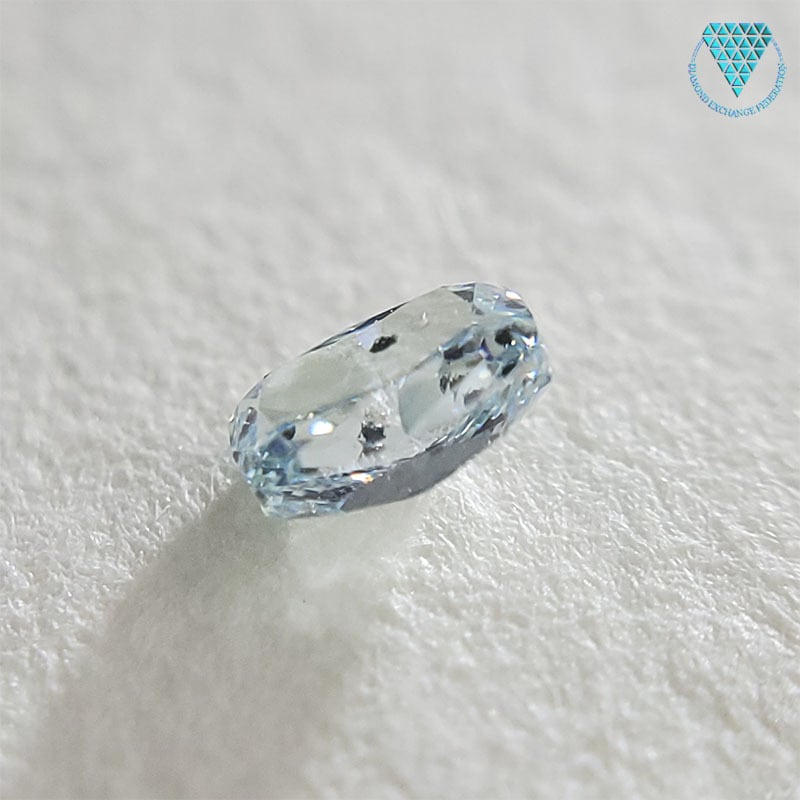 0.119 ct Fancy Intense Greenish Blue I1 AGT 天然 グリニッシュ