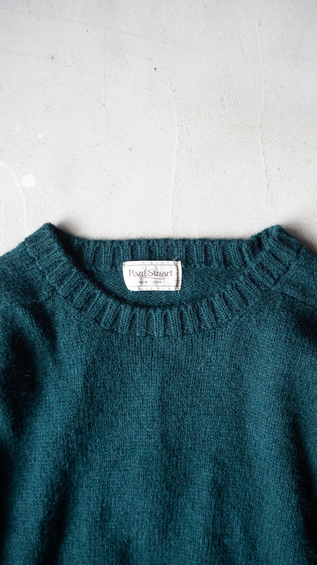 "Paul Stuart" used Wool saddle shoulder knit
