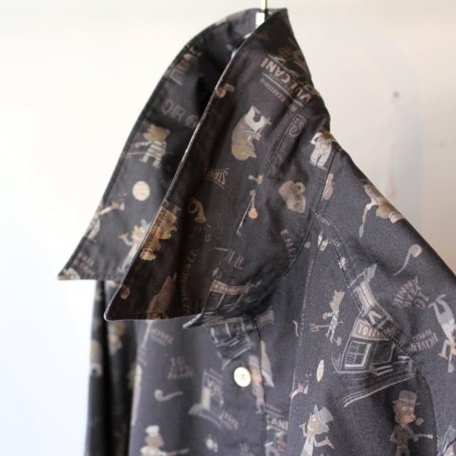 Orgueil 総柄プリントレギュラーカラーシャツ Print Shirt OR Orgueil 総柄プリントレギュラーカラーシャツ Print Shirt OR