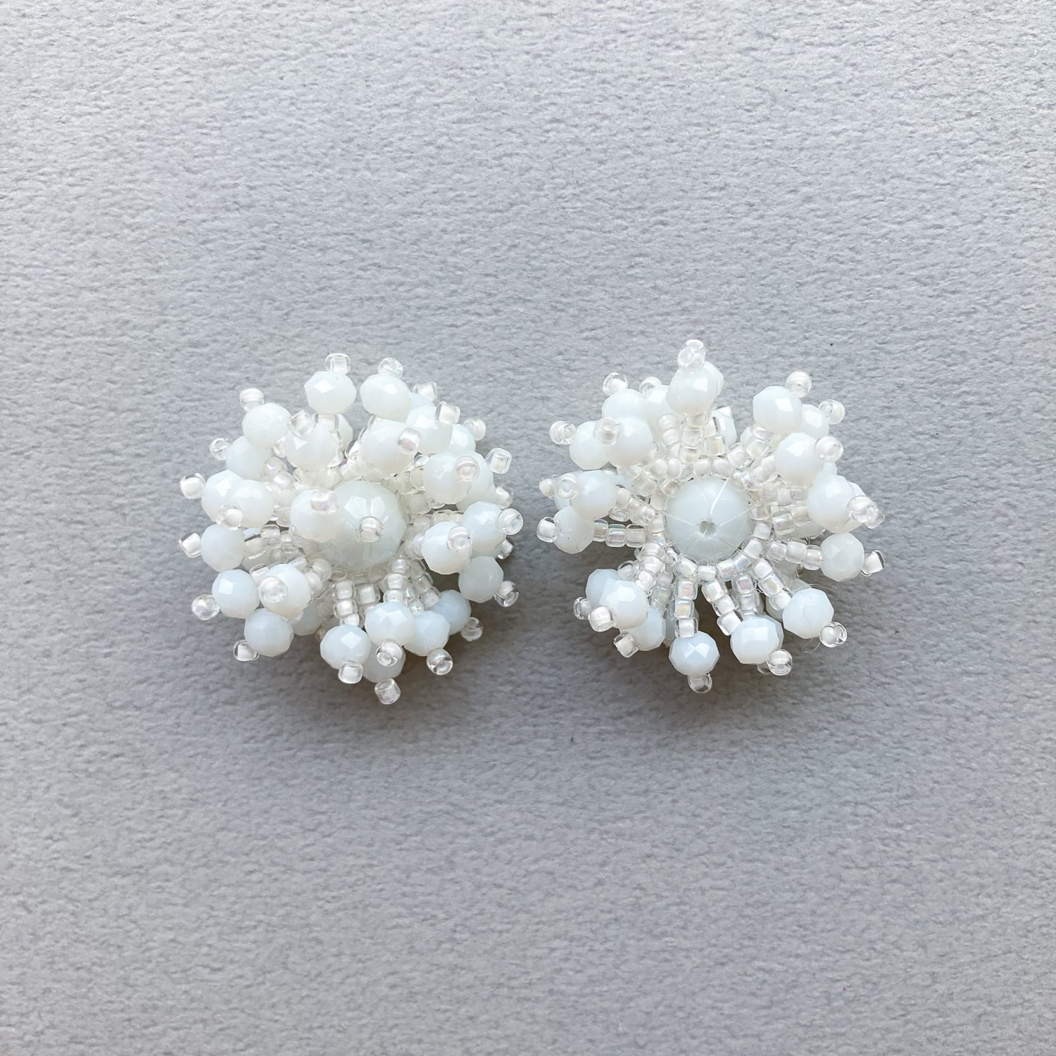 Duaオリジナル 立体お花ビーズワークカボション | Dua-アクセサリー