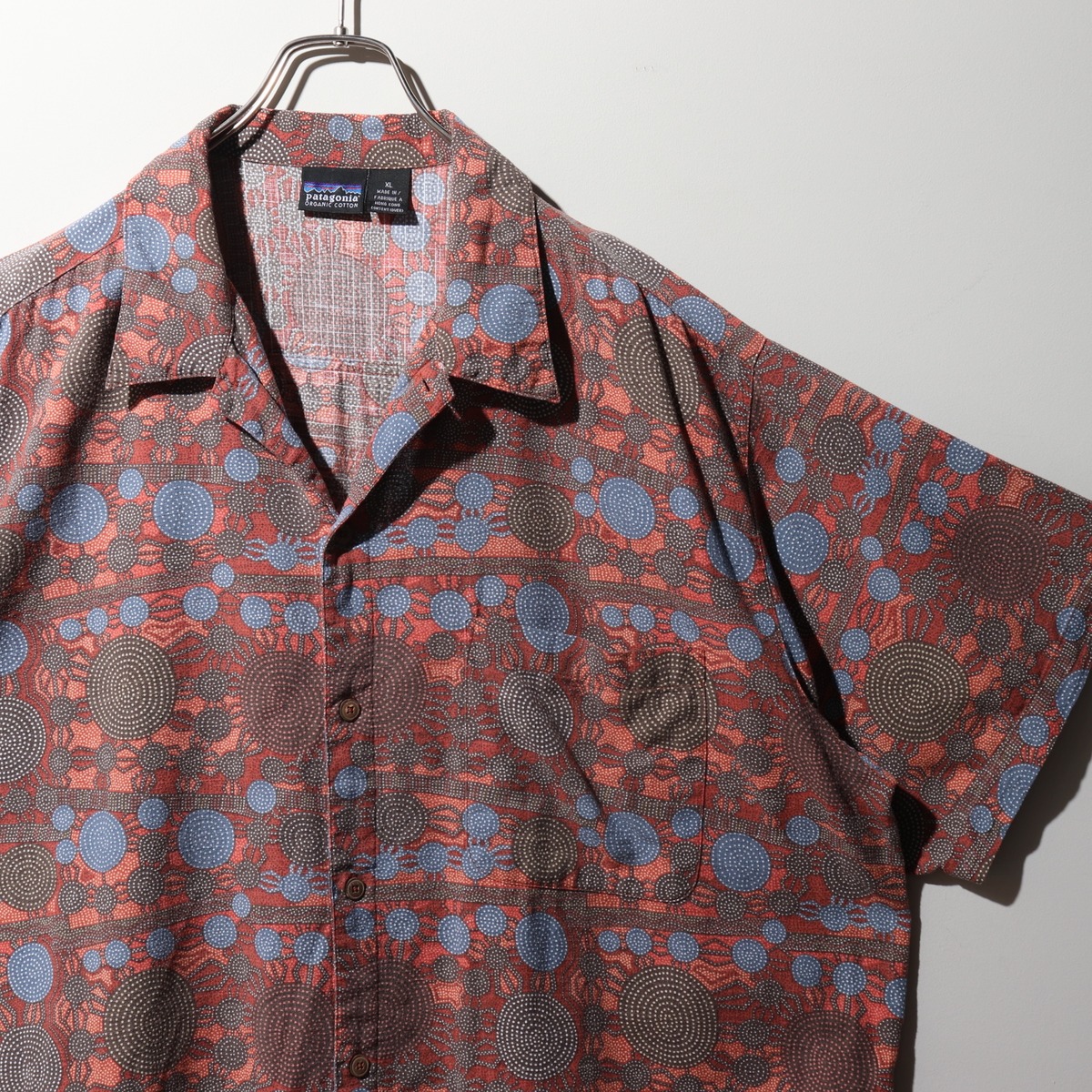 極美品 XL ACシャツ 点描 総柄 パタゴニア patagonia アロハ パタロハ 