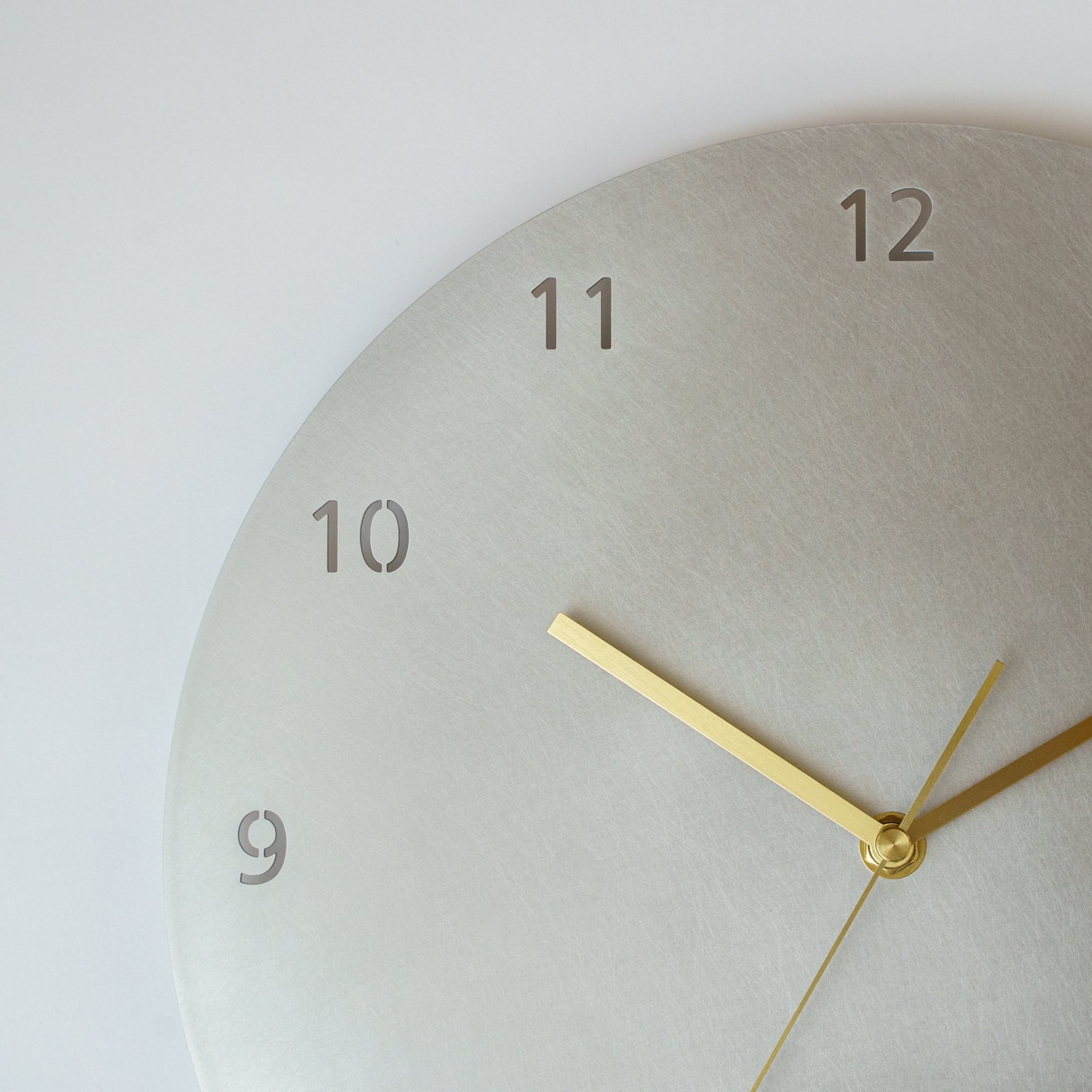 minimal wall clock 300 _ number / aluminum 壁掛け時計 300 数字