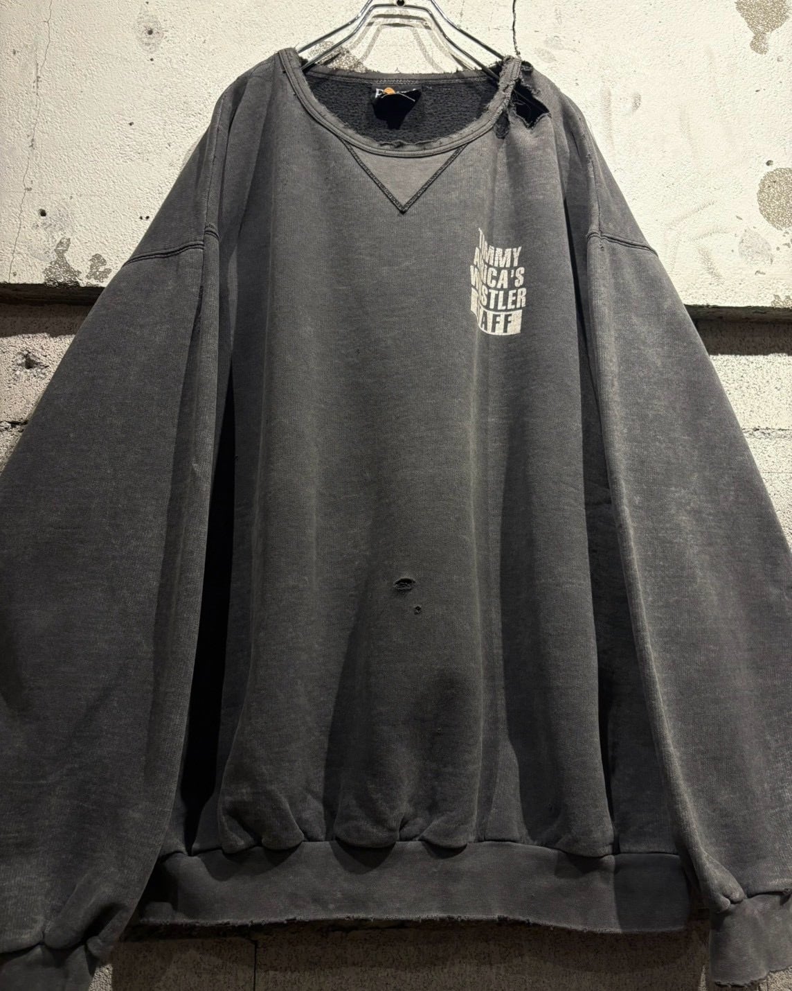 Caka otto】 Super Fade × Boro Vintage Loose Sweatshirt | Caka(カカ