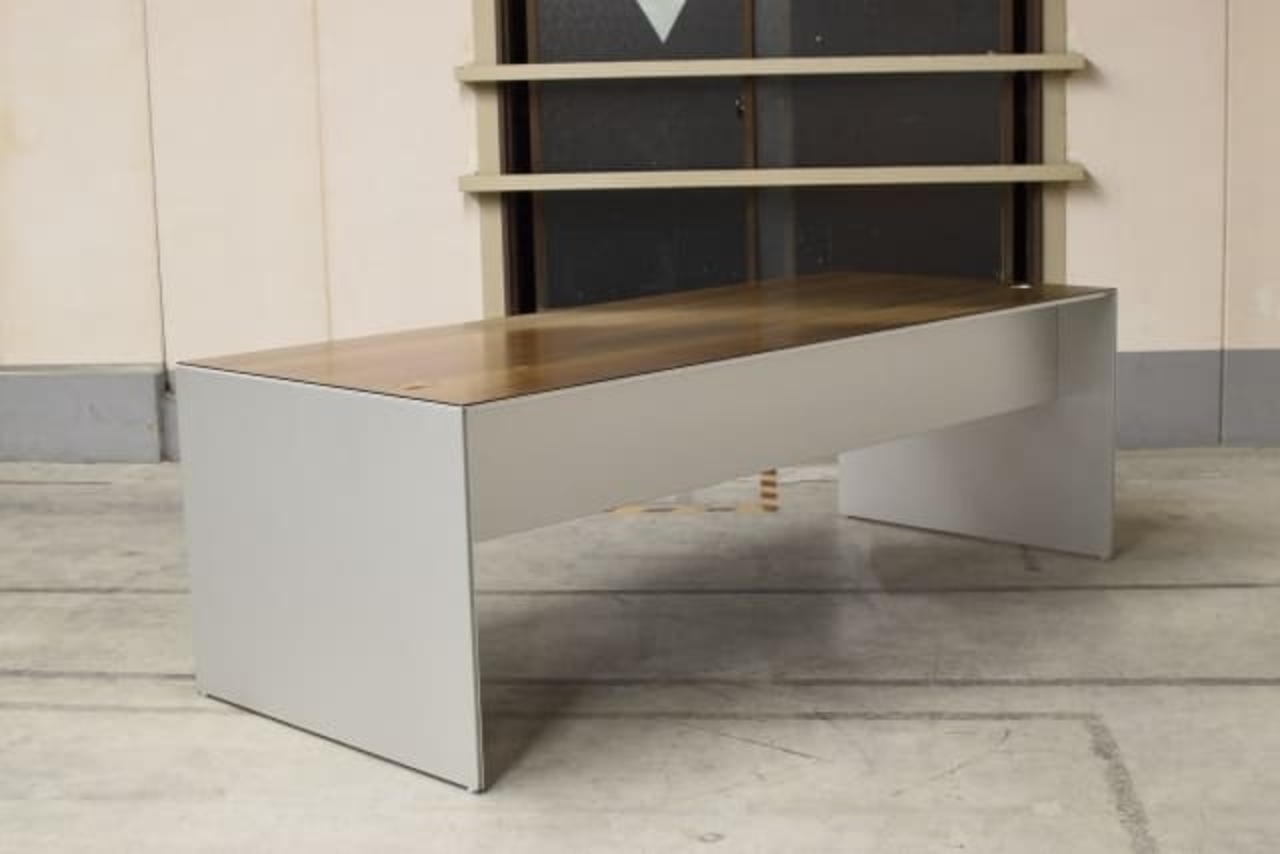 最高級 Cassina ixi 44万 「エアフレーム」3009 EXECUTIVE DESK デスク 机 エグゼクティブデスク カッシーナ・イクスシー アルミ 引き出し【中古家具/中古インテリア/USED家具ユーズド家具/リサイクル】