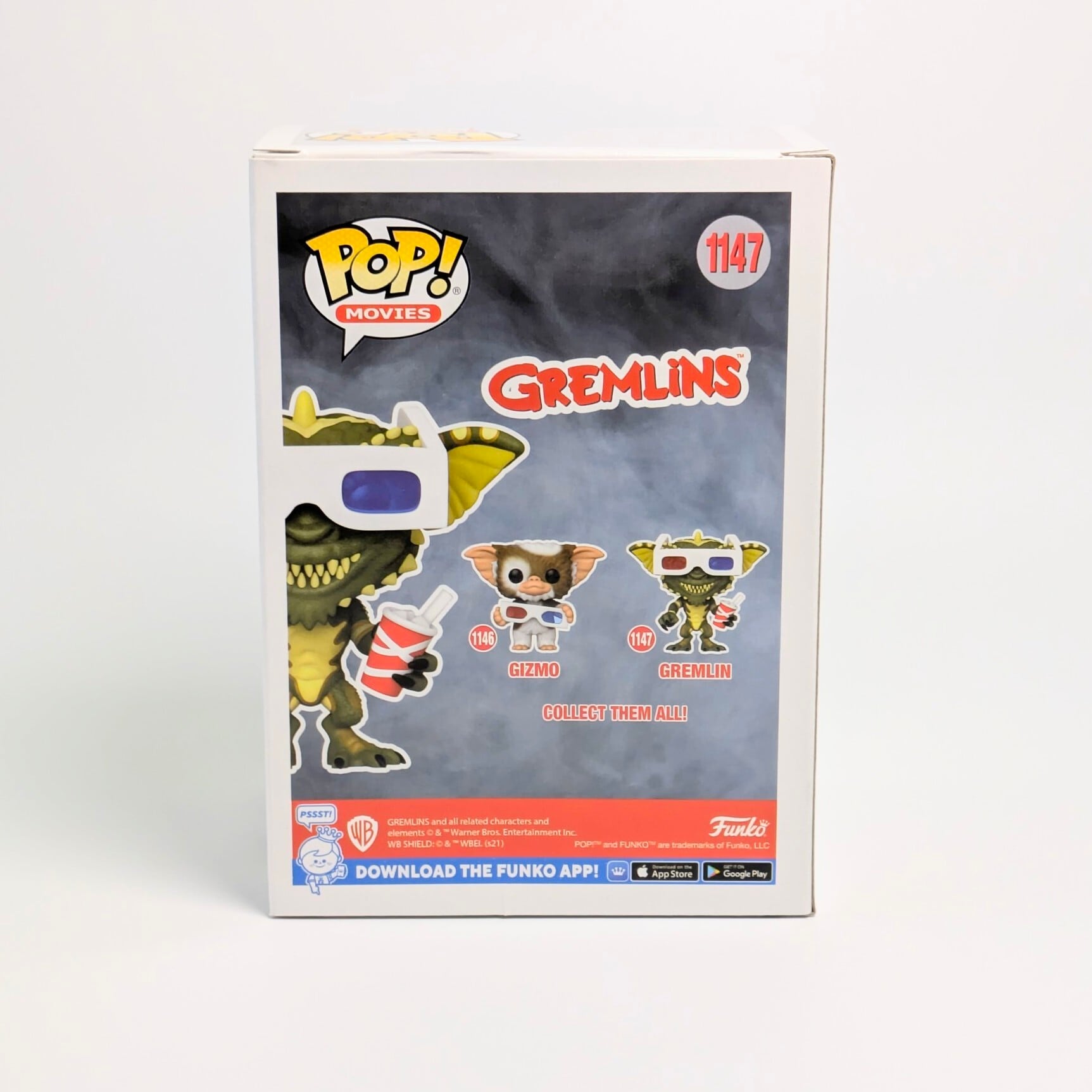 ☆US直輸入☆ FUNKO 【 POP! MOVIES VINYL FIGURE 】GREMLINS STRIPE with 3-D GLASSES / グレムリン ストライプ 3Dメガネ ビニールフィギュア〚アメリカン雑貨 アメトイ〛