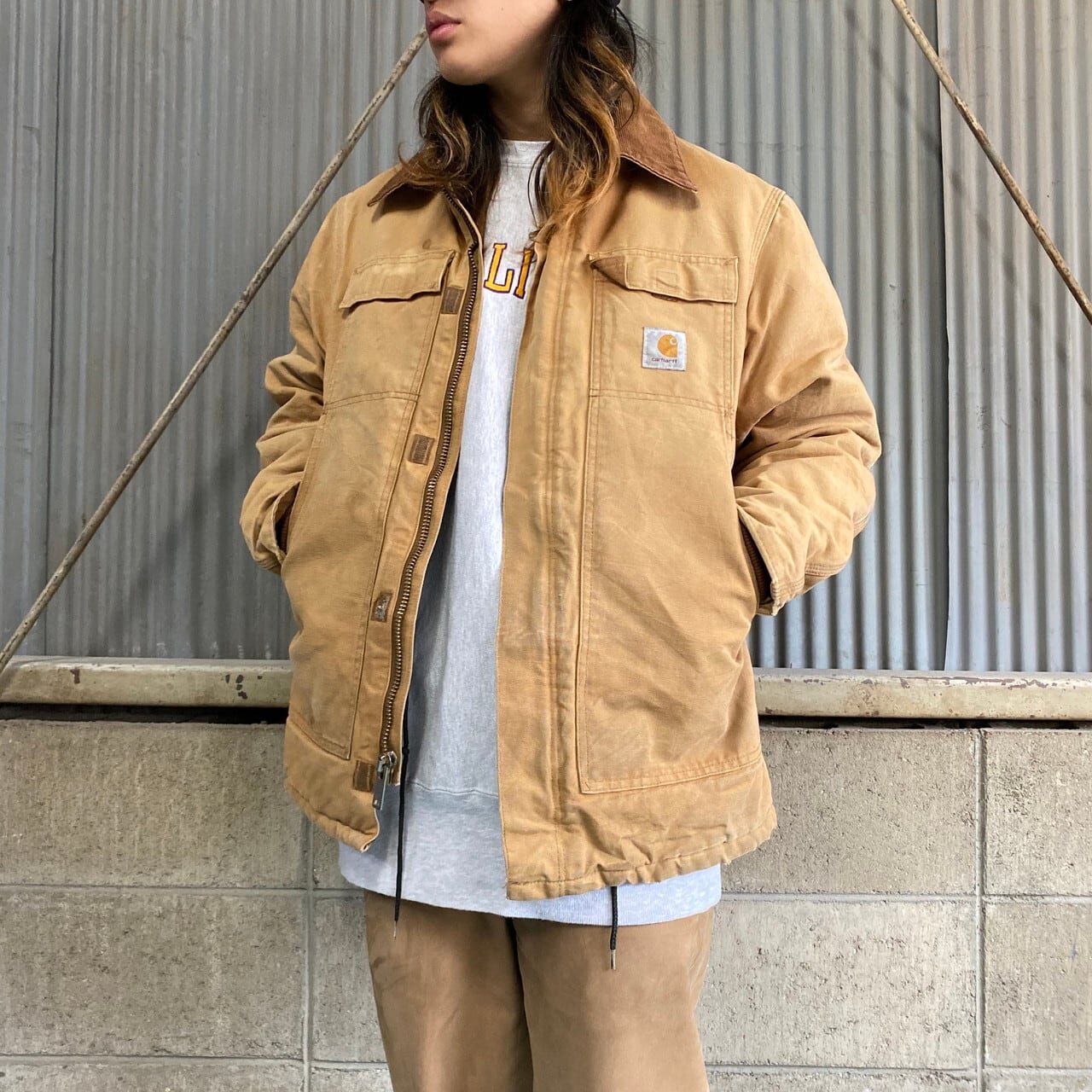 ミリタリージャケット【激レア】Carhartt デニムダックジャケット 早い者勝ち