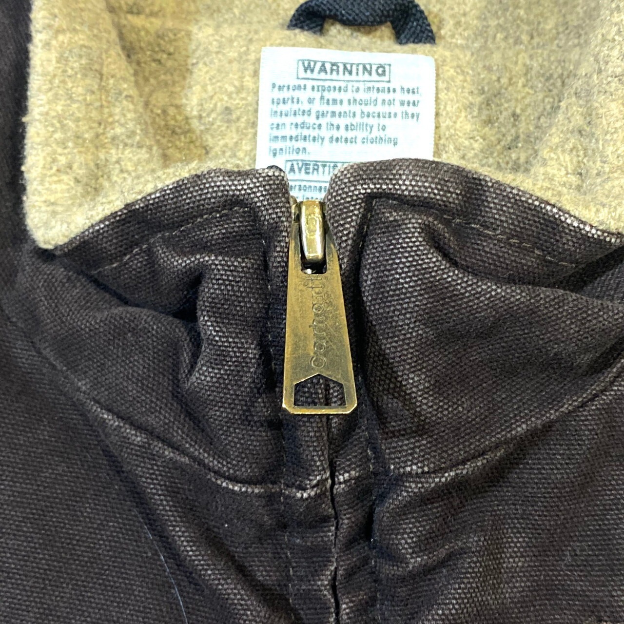 Carhartt for women カーハート ダック地 ベスト 刺繍入り ボア 