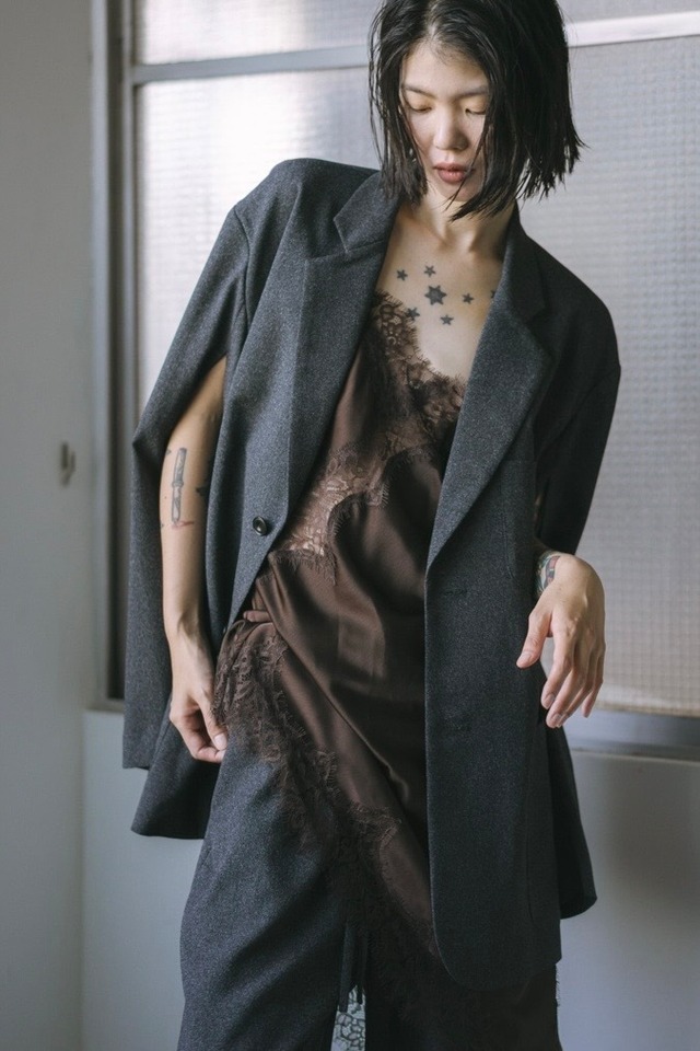oll  Picnic slash over Jacket　ピクニックスラッシュオーバージャケット　Black
