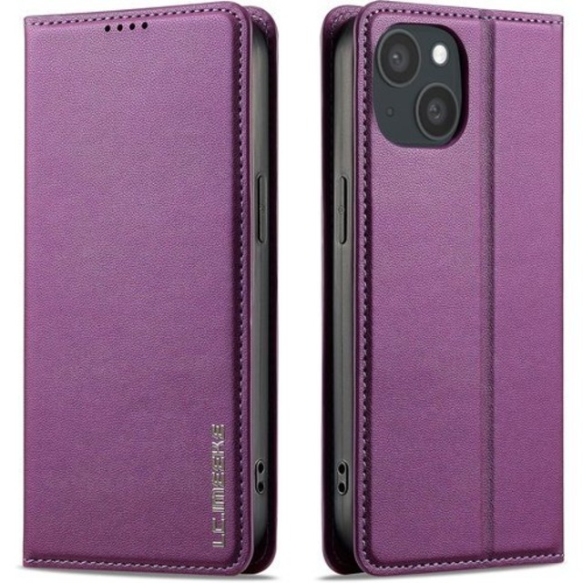 FeeY 対応iPhone13手帳型ケース iPhone 14 ケース手帳型 iPhone13ケース カバー iphone14財布型ケース アイフォン13/14手帳ケース 携帯スマホケース手帳型 財布型 カード収納 スタンド機能 マグネット式 放熱性手触りが良い 上質合成皮革 耐衝撃 人気パープル 3504