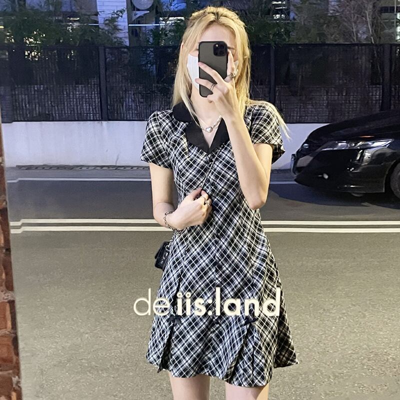 スタイルドレス サマースリムショートスカート 大人ガーリー スウィート キュート カジュアル 夏物 ピュア 試着室63237356853