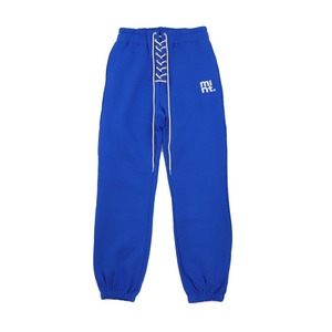 lace up sweat pants (blue)