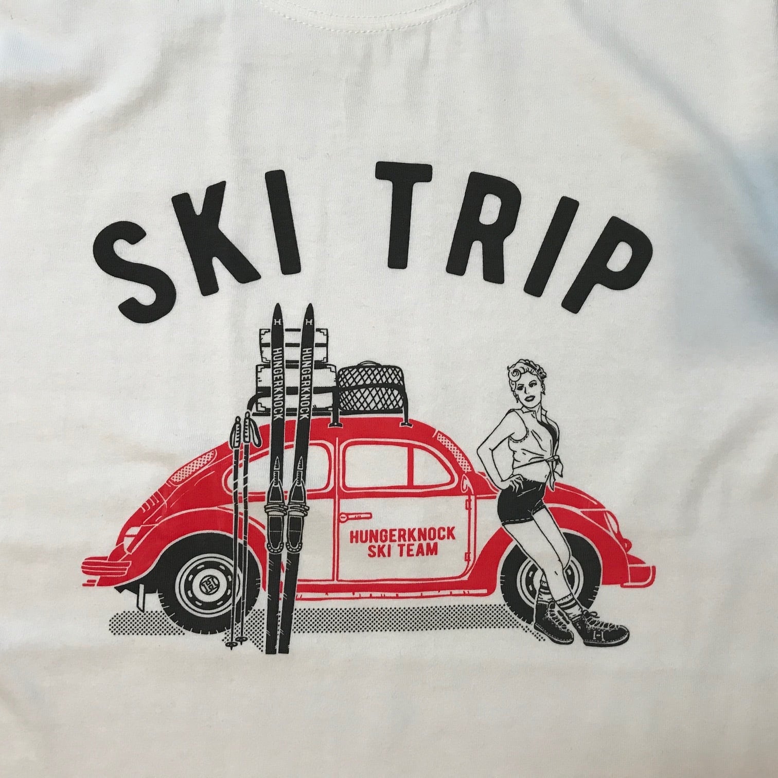 SKITRIP Tee / White | HUNGERKNOCK ORIGINALS