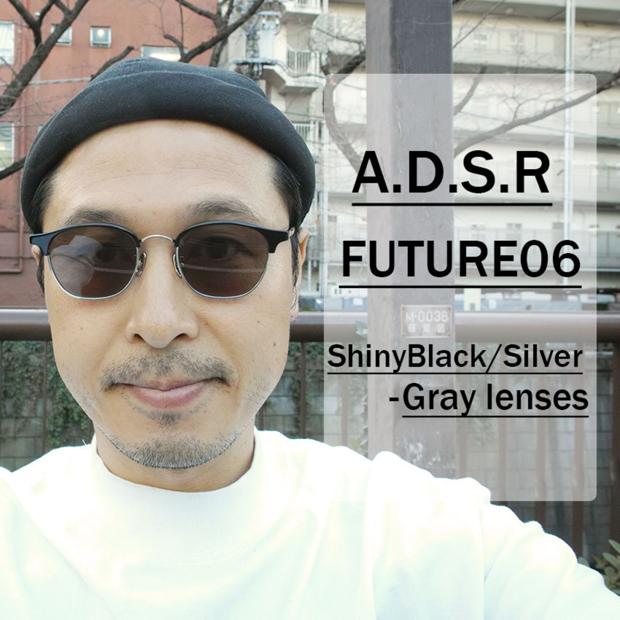 A.D.S.R. / FUTURE / 06 ShinyBlack / Silver - Gray lenses ブラック  