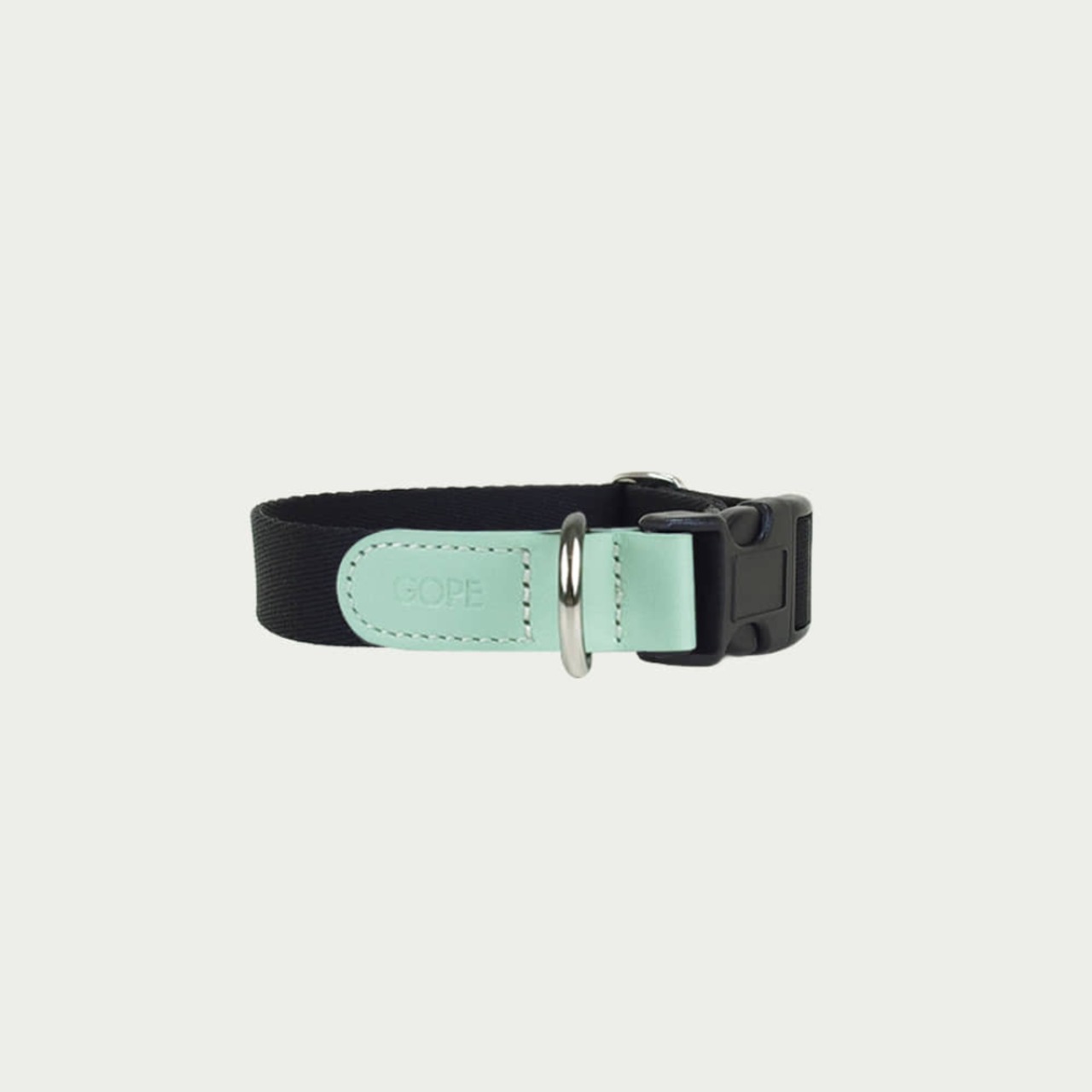 【予約】[ GOPE ] Picture Dog Collar｜Mint × Black - 1