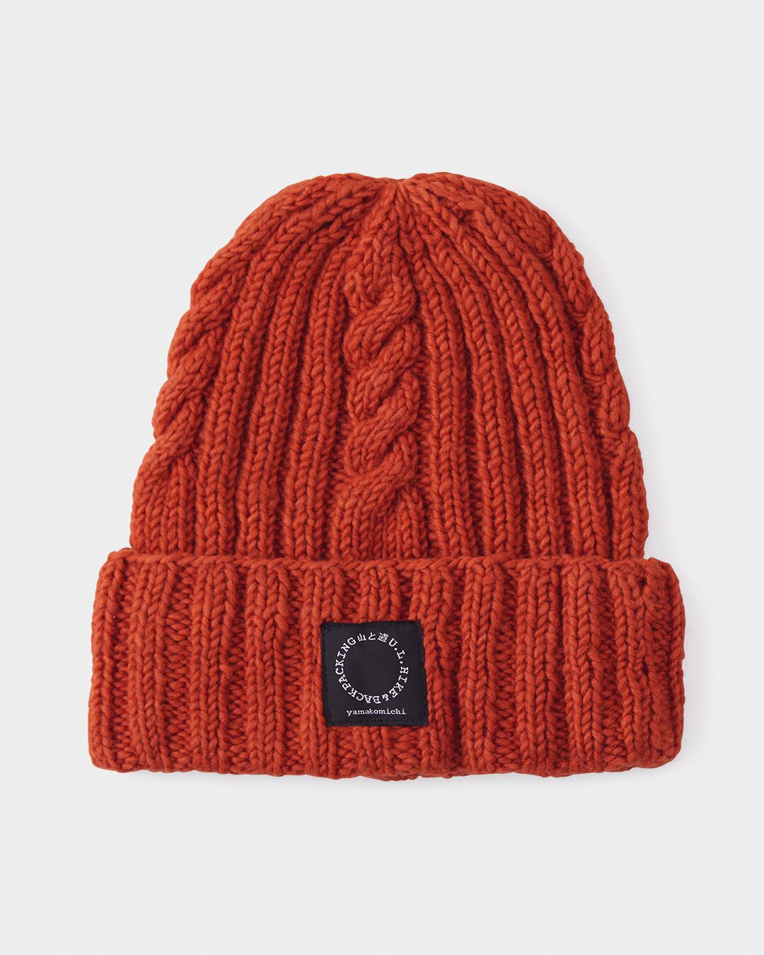山と道 / Merino Knit Cap - Unisex #Orange