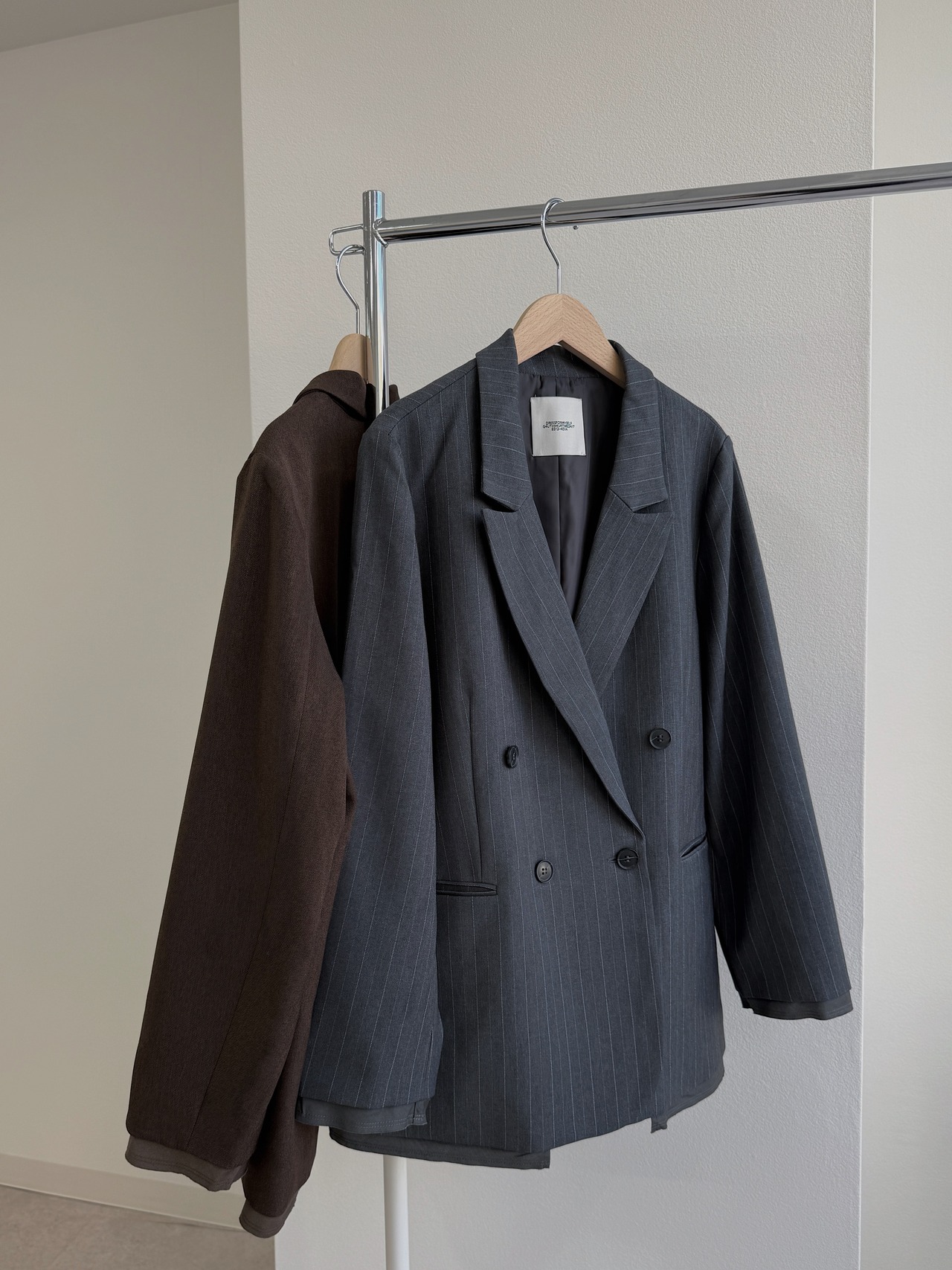 peaked lapel hem docking JKT