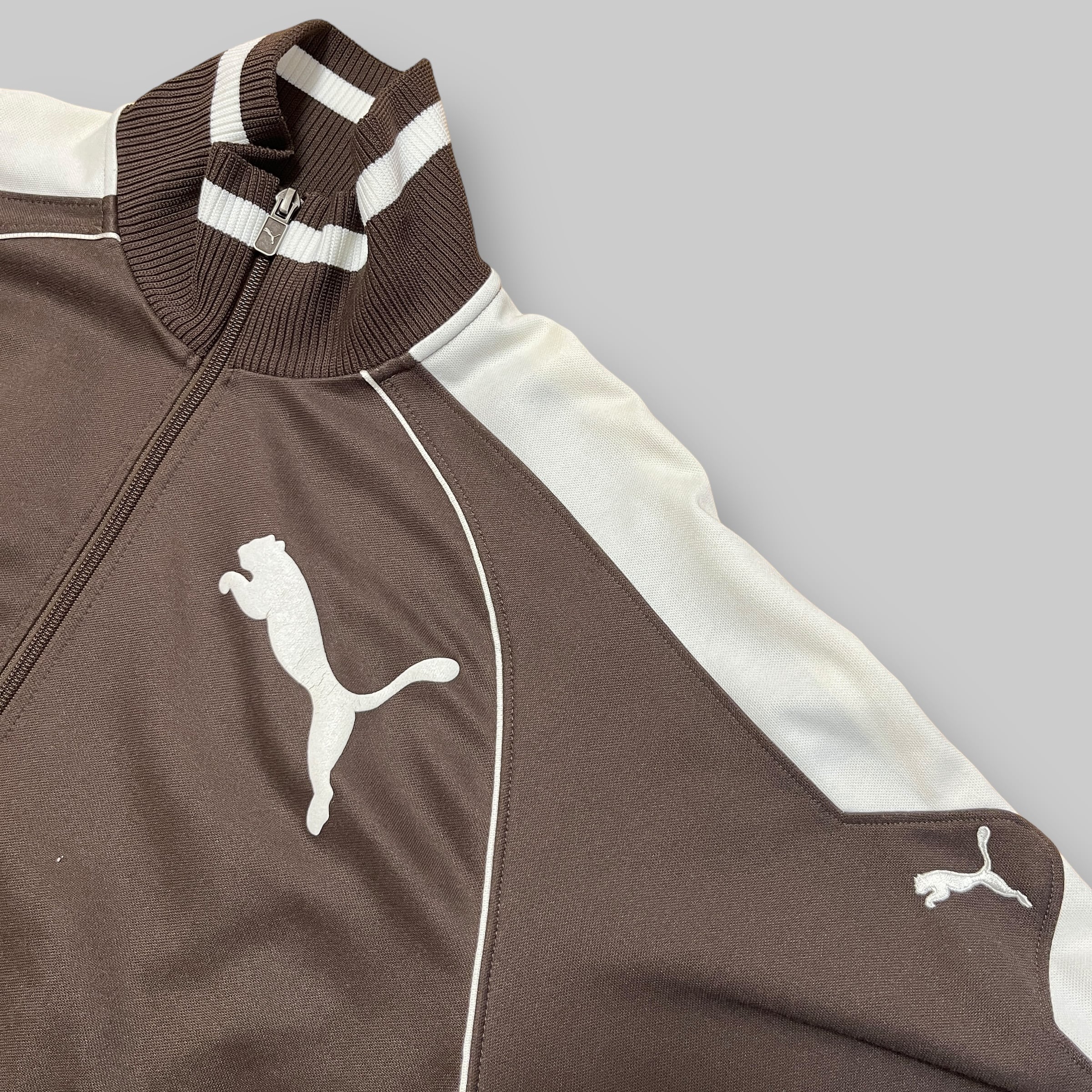 puma トラックジャケット ブラウン×ベージュ | KOUHUKU 