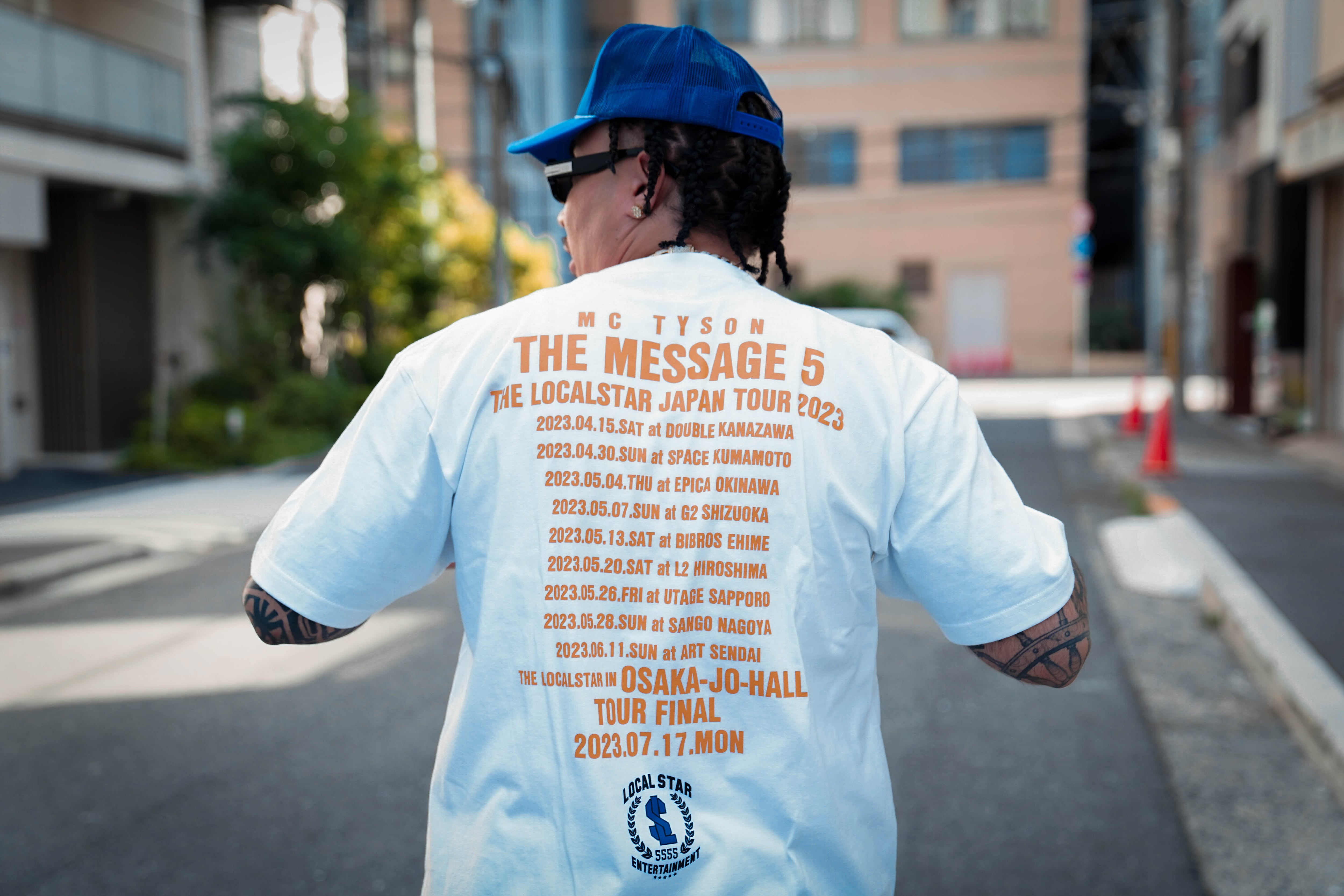 MCTYSON THE MESSAGE 5 TOUR T-SHIRTS【COLOR:White】 | MC TYSON