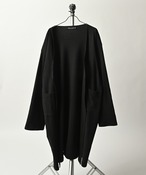 Revertical Wool-like long cardigan (BLK) RV9212