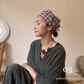 Krama from Cambodia   03   マルチカラー　小さいサイズ