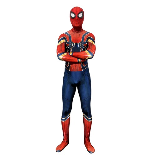 VIRIYA スパイダーマン コスプレ スーツ コスチューム ハロウィン 全身タイツ ボディースーツ 男女兼用 アイアン スパイダーマン 1003