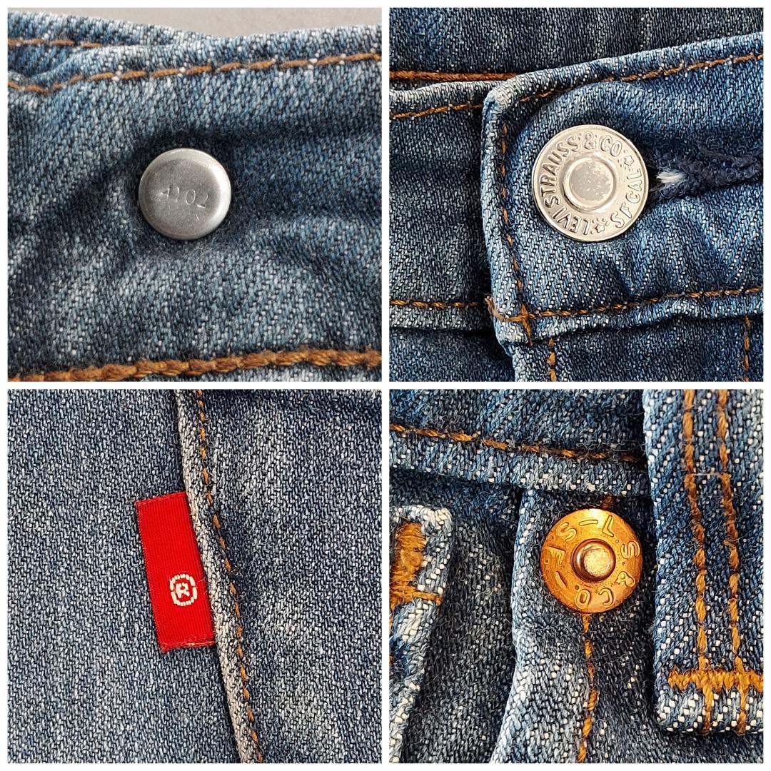 リーバイス エンジニアード ジーンズ デニム W34 青 古着 立体 20196