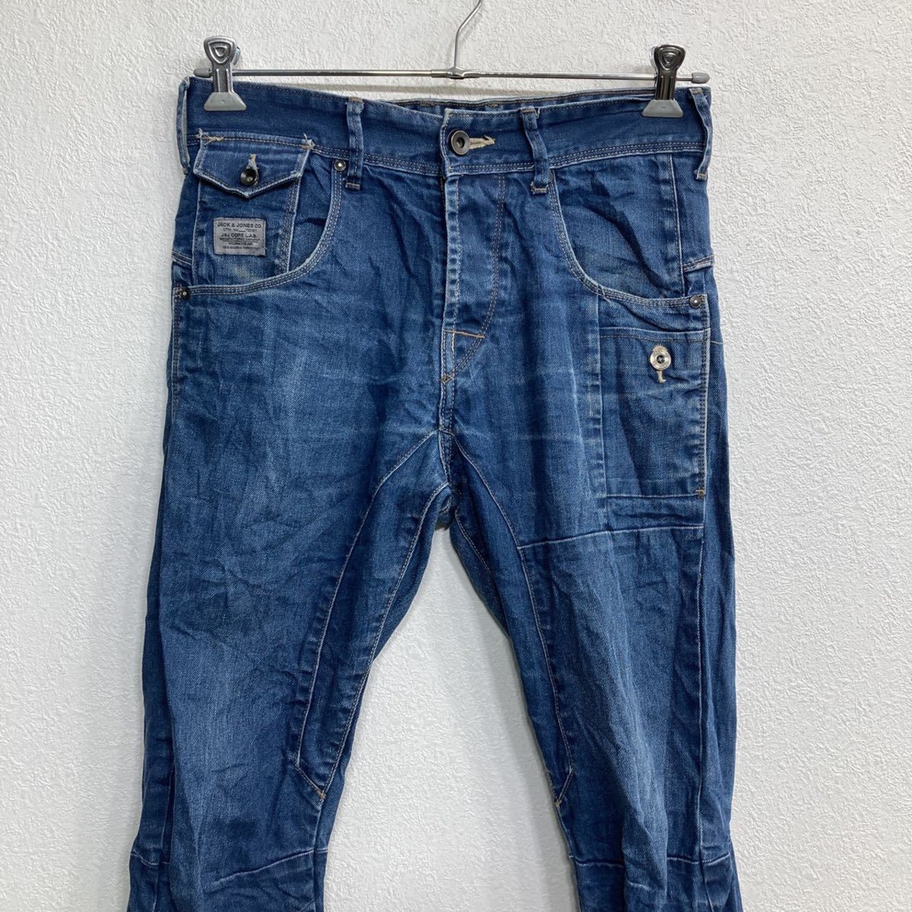 JACK JONES デニムパンツ W32 ジャックジョーンズ ボタンフライ 
