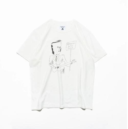 TACOMA FUJI RECORDS  ANTONIO GUITAR SCHOOL Tee designed by Tomoo Gokita