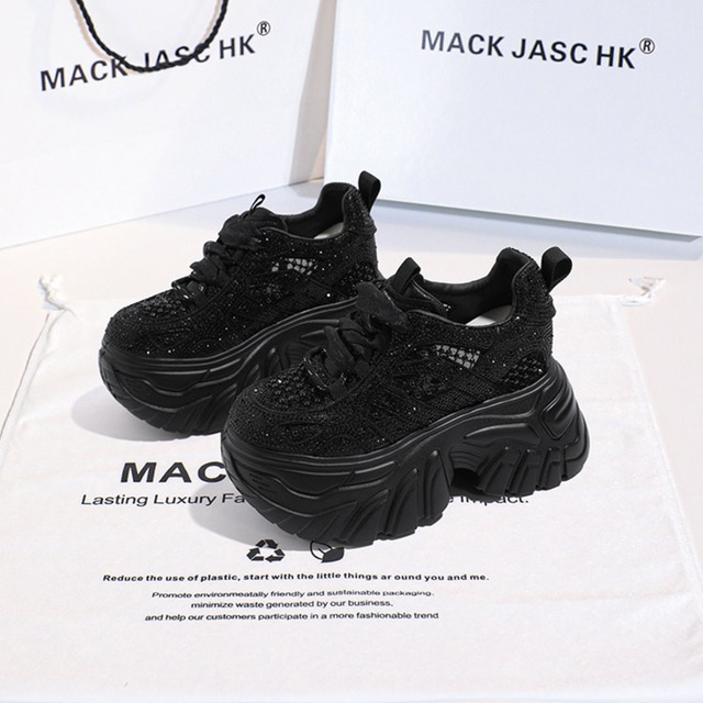thick-soled low-cut platform sneakers la2829