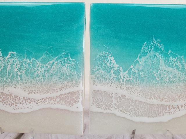 102.オーシャンレジンアート ミニ3連