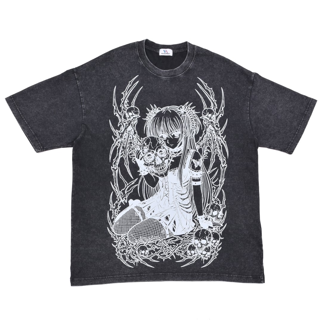 Skull Girl ウォッシュTシャツ | VOLCAN&APHRODITE 公式通販