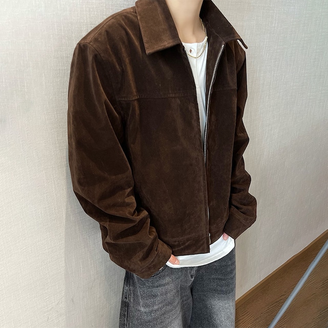 dannyandzeeスエードショートジャケット