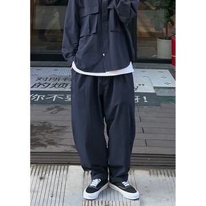 Wide Relax Slacks / Dark Navy/ワイドリラックススラックス