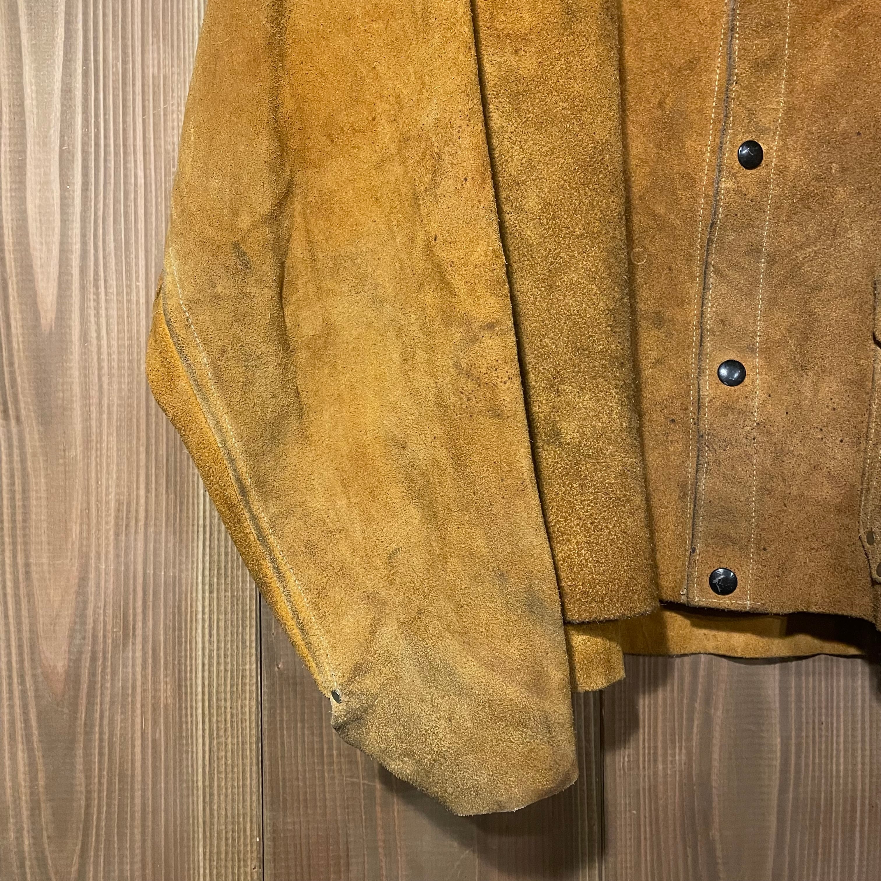 70s 80s USA製 TILLMAN スエード レザージャケット ヴィンテージ 溶接